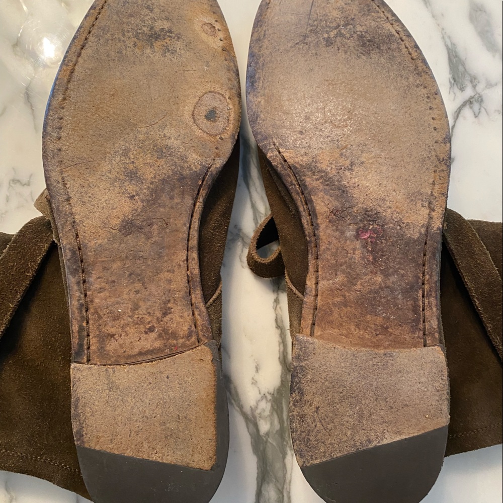 Yves Saint Laurent Brown Suede Boots - Picture 6 of 13